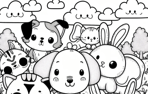 Cute:9gy6neo-Aoq= Coloring Pages Animals